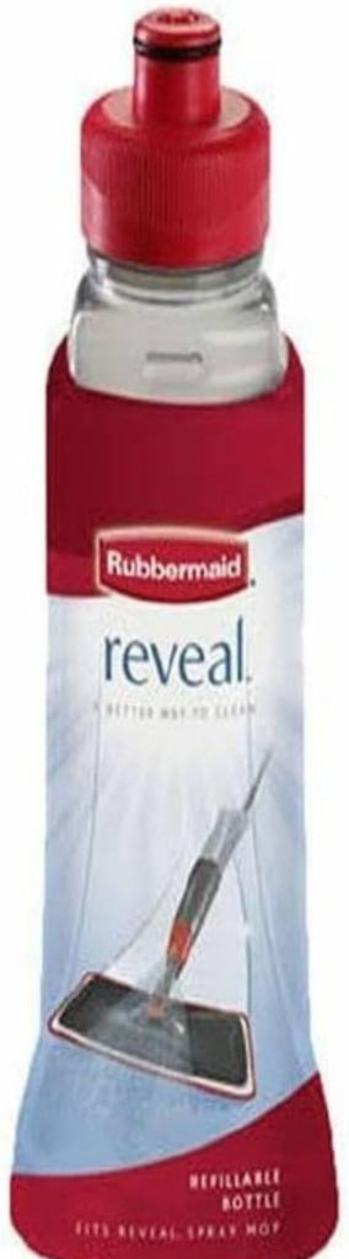Rubbermaid Reveal Spray Mop Refill Bottle - Leak Proof, Refillable Cleaning Solution Container for Floors, Kitchen, Bathroom & Multi-Surface Use