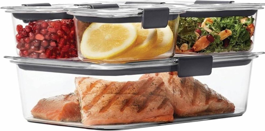 Rubbermaid Brilliance 44-Piece BPA-Free Food Storage Container Set - Airtight, Leakproof Lunch & Meal Prep Containers with Lids for Leftovers
