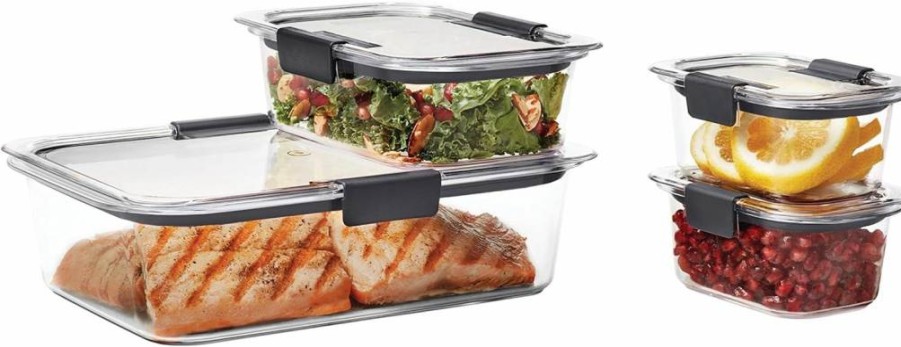 Rubbermaid Brilliance 44-Piece BPA-Free Food Storage Container Set - Airtight, Leakproof Lunch & Meal Prep Containers with Lids for Leftovers