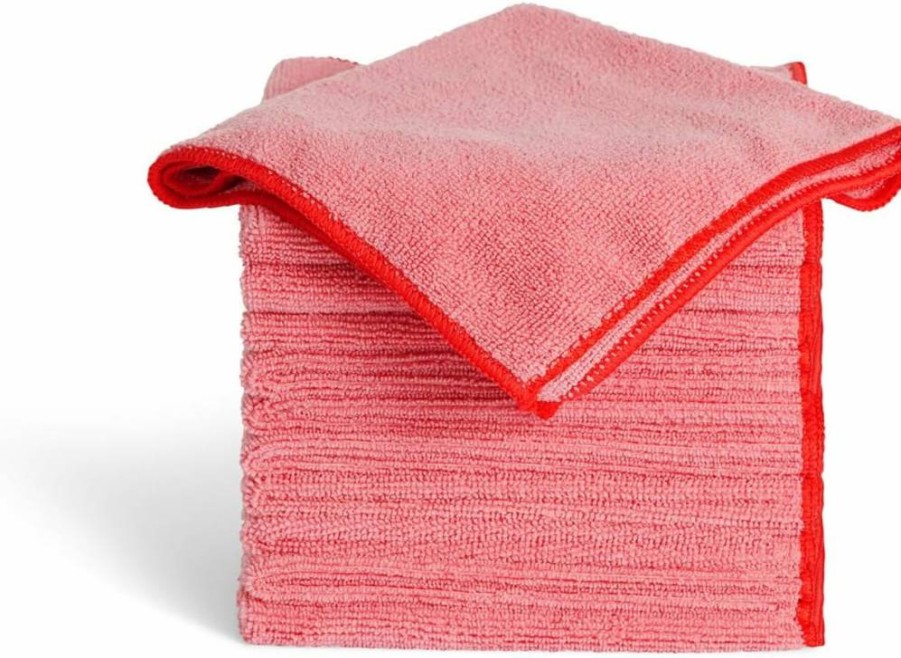 Rubbermaid 50-Pack Microfiber Cleaning Cloths 12x12 Inch, Reusable Washable Towels for Kitchen, Car, Home - Non-Scratch Gray Polishing & Wiping Cloths