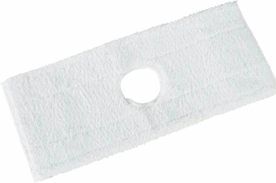 Rubbermaid Commercial Microfiber Mop Head Refill - Reusable Spin Mop Replacement for Tile, Wood, Vinyl & Stone Floors - White Cleaning Pad