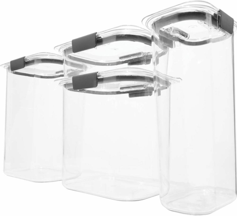 Rubbermaid Brilliance 14-Piece BPA-Free Airtight Food Storage Containers Set with Scoops for Kitchen Pantry Organization