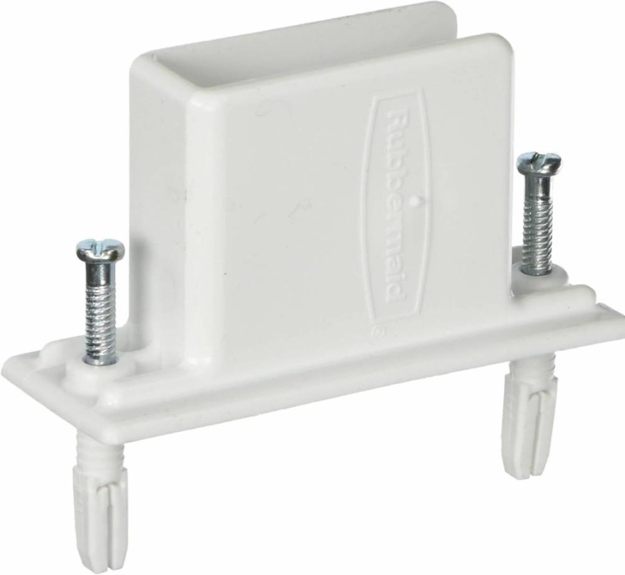Rubbermaid White Closet Organizer System, 25-Piece Direct Mount Non-Adjustable Shelf Kit for Home Storage