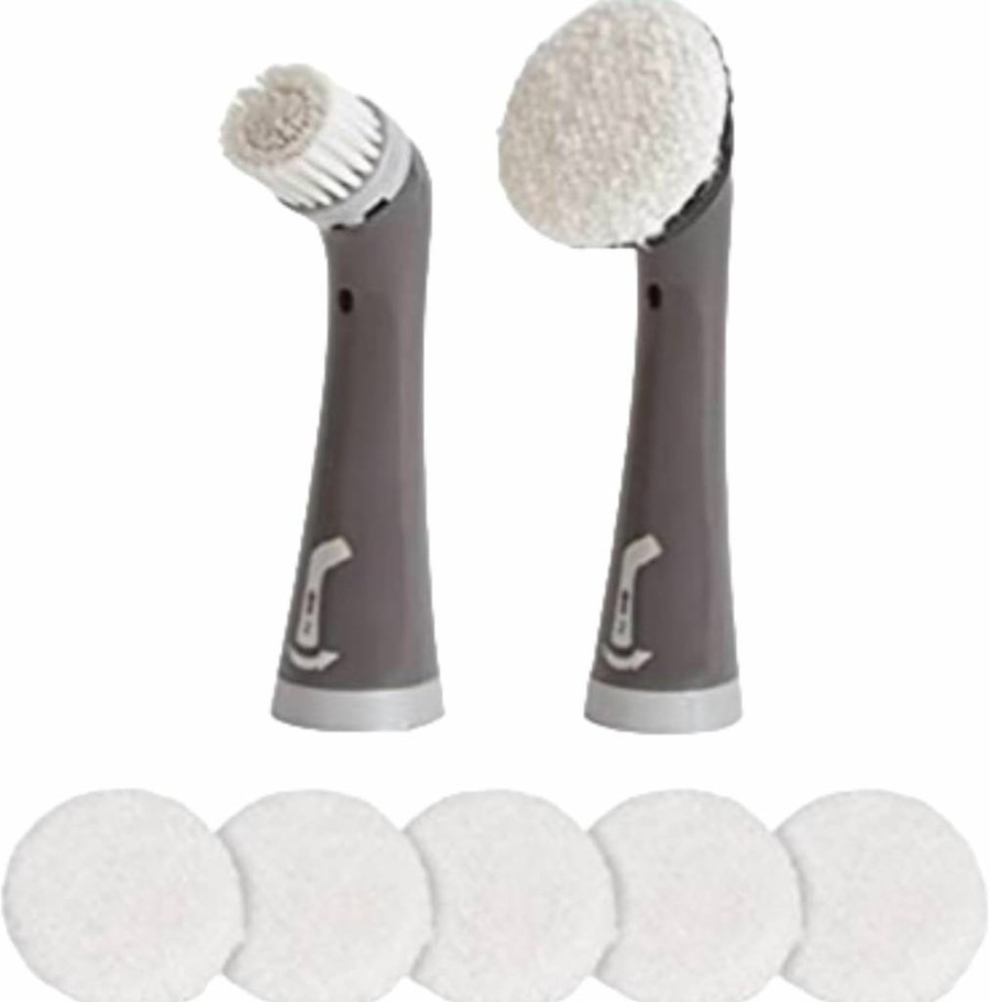 Rubbermaid Reveal Cordless Power Scrubber with Interchangeable Brush Heads - Electric Cleaning Tool for Kitchen, Stovetop, Dishes, Utensils, and Appliances