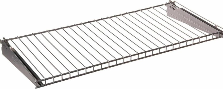 Rubbermaid 26" Expandable Shelving Kit - Set of 2 Titanium Shelves for Home, Garage, Laundry, Bathroom & Closet Organization