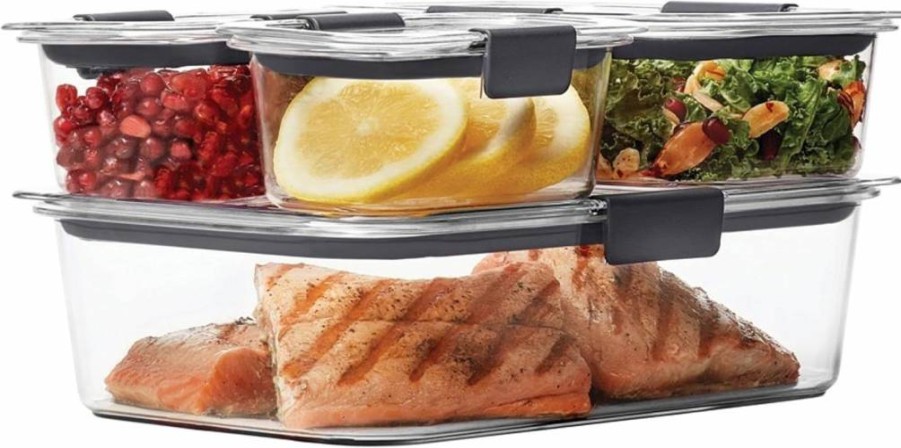 Rubbermaid Brilliance 24-Piece BPA-Free Airtight Food Storage Container Set for Meal Prep, Lunch & Leftovers