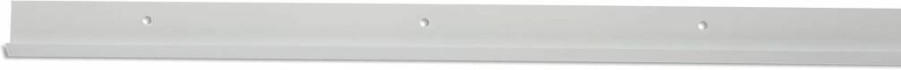 Rubbermaid FastTrack 80-Inch White Steel Closet Rail for Heavy-Duty Storage in Pantry, Laundry Room, Linen Closet