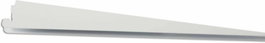 Rubbermaid White Twin Track Bracket 14.5 Inch Durable Shelf Support Hardware