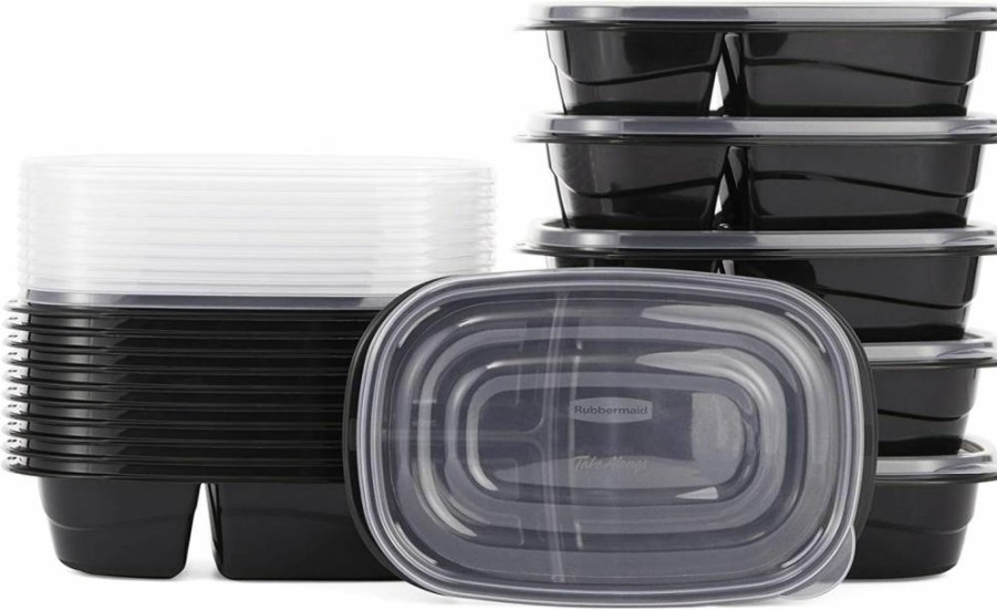 Rubbermaid 25-Piece Marine Blue Food Storage Container Set with Lids - Dishwasher Safe for Lunch, Meal Prep & Leftovers