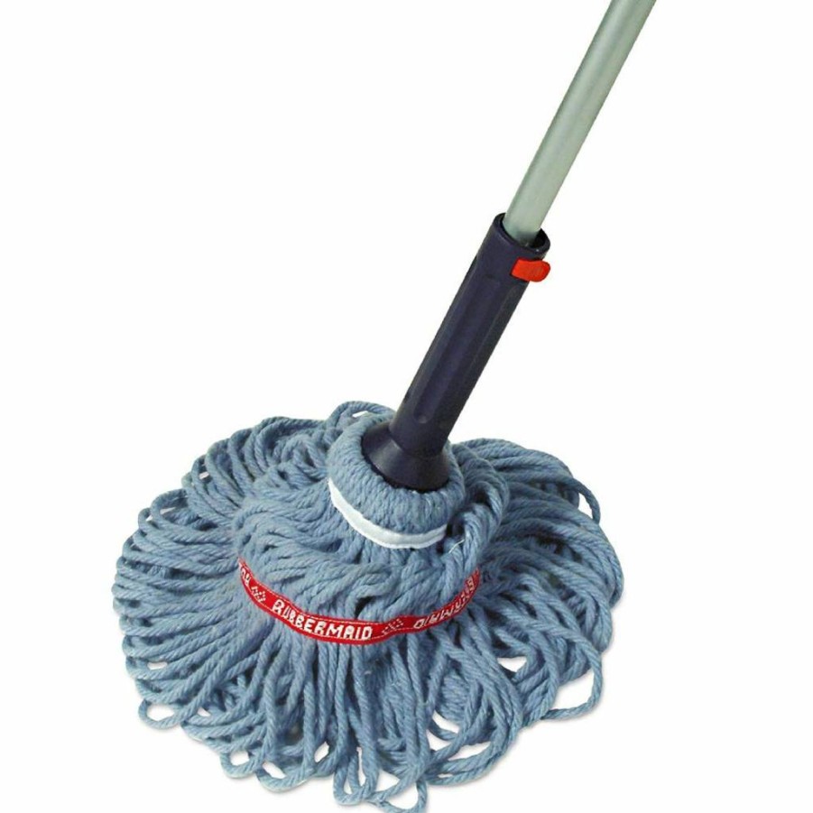 Rubbermaid Microfiber Twist Mop Kit with 2 Refills - Machine Washable, Built-In Wringer, Lightweight for Deep Cleaning - Safe for All Floors - Home, Bathroom, Garage, Office Use