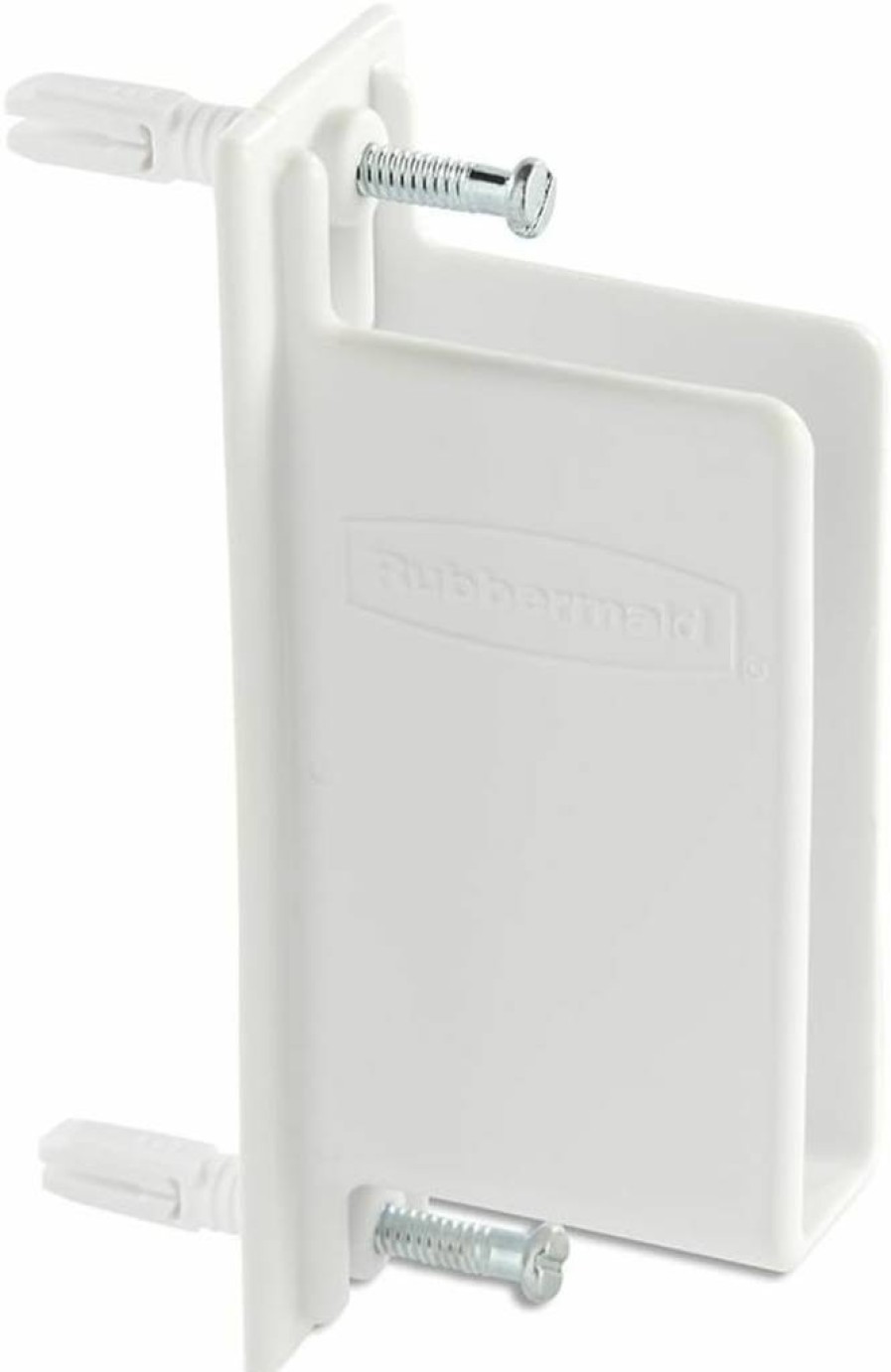 Rubbermaid White Plastic Wall Mount Bracket 2.5" H x 3.6875" W x 4.5" D for Secure Storage Solutions