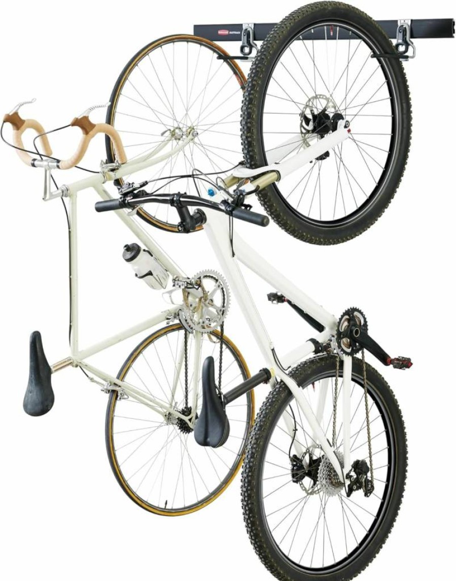 Rubbermaid FastTrack Wall Mount Garage Storage System - Heavy Duty Tool Hanger for Garden, Lawn Equipment & Home Organization