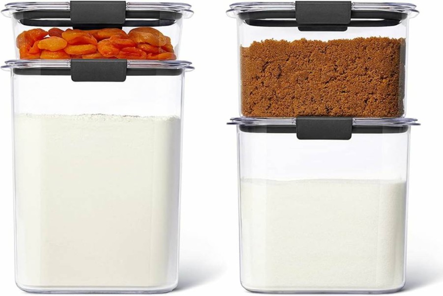 Rubbermaid Brilliance 32oz Airtight Food Storage Container - BPA-Free, Shatterproof & Dishwasher Safe Cereal Bin