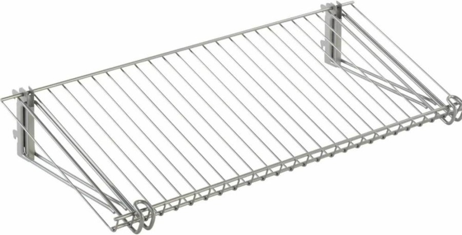 Rubbermaid Floating Shoe Shelf - Adjustable Titanium Storage Organizer for Home, Laundry, Bathroom, Mudroom, Pantry, and Closet