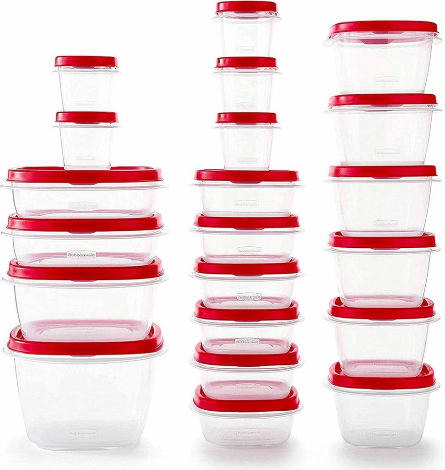 Rubbermaid 42-Piece Airtight Food Storage Container Set with Lids for Kitchen Organization