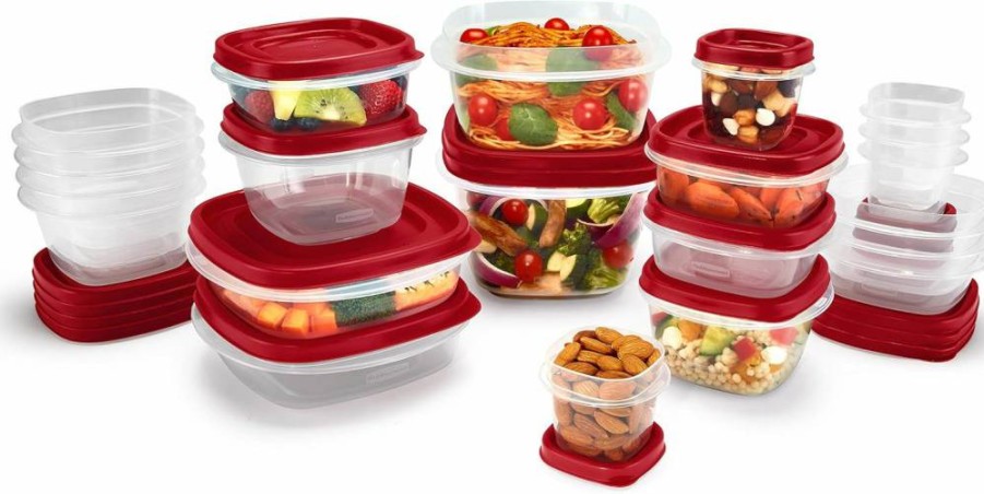Rubbermaid 42-Piece Airtight Food Storage Container Set with Lids for Kitchen Organization